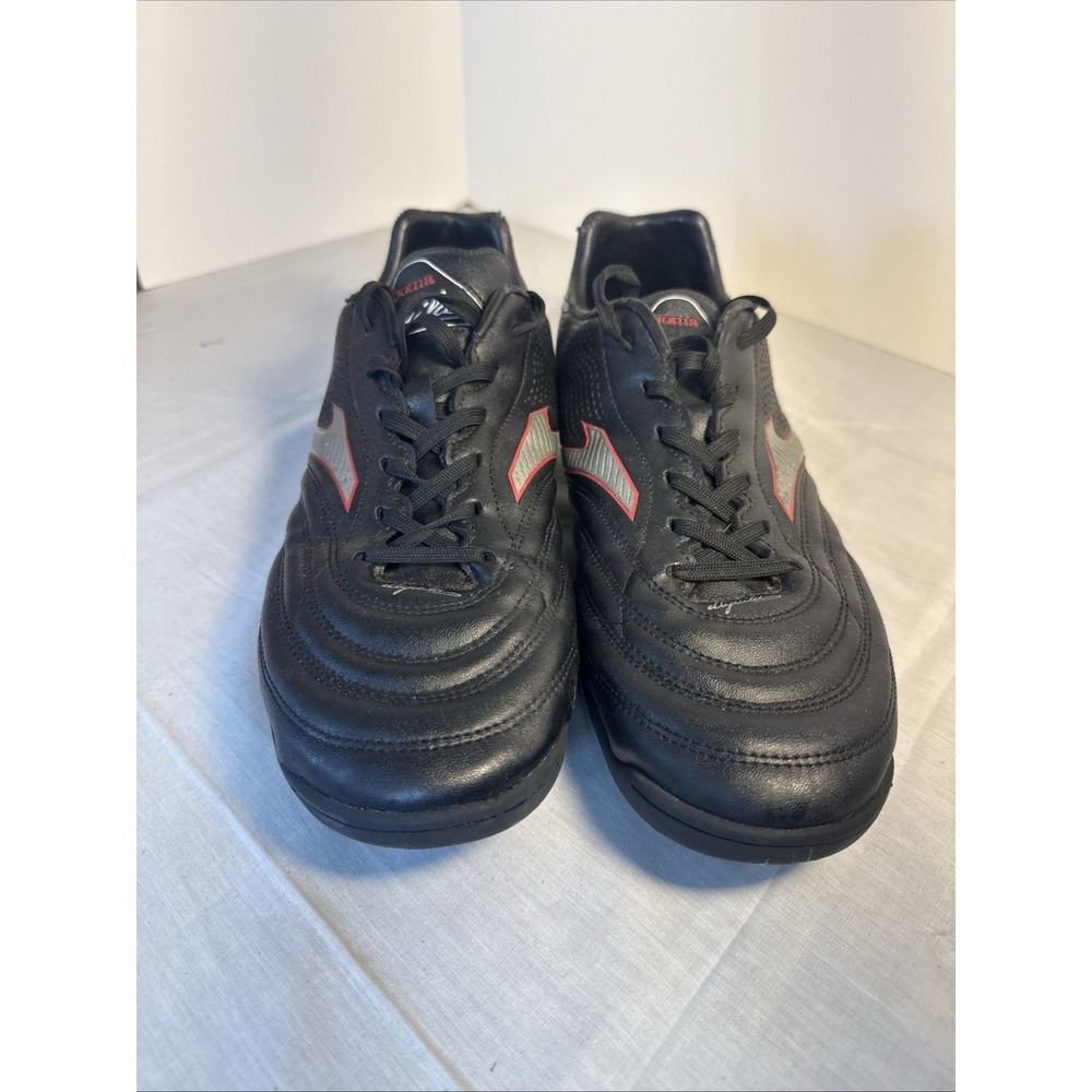 Joma Shoes Mens Size 9 Black Red Dribling Logo Indoor Soccer Sneakers